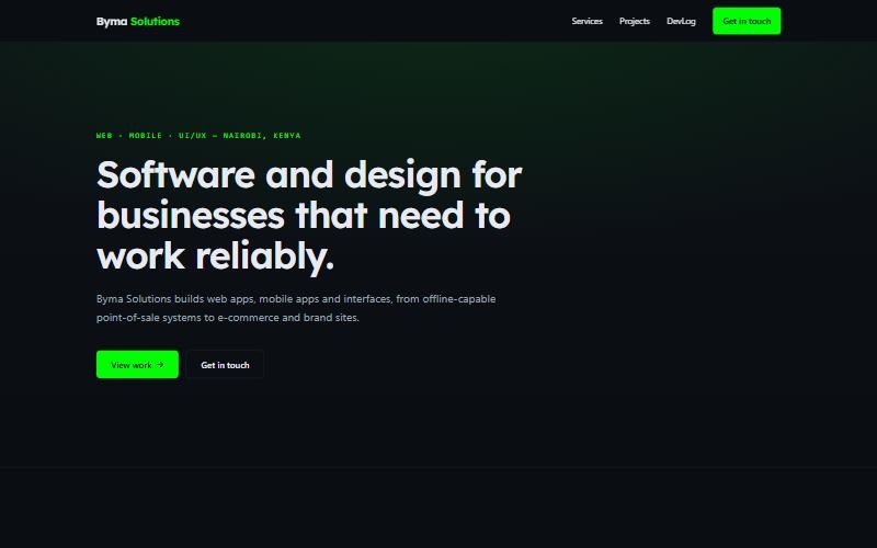 Current site screenshot
